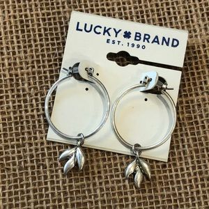 Lucky brand silver hoops